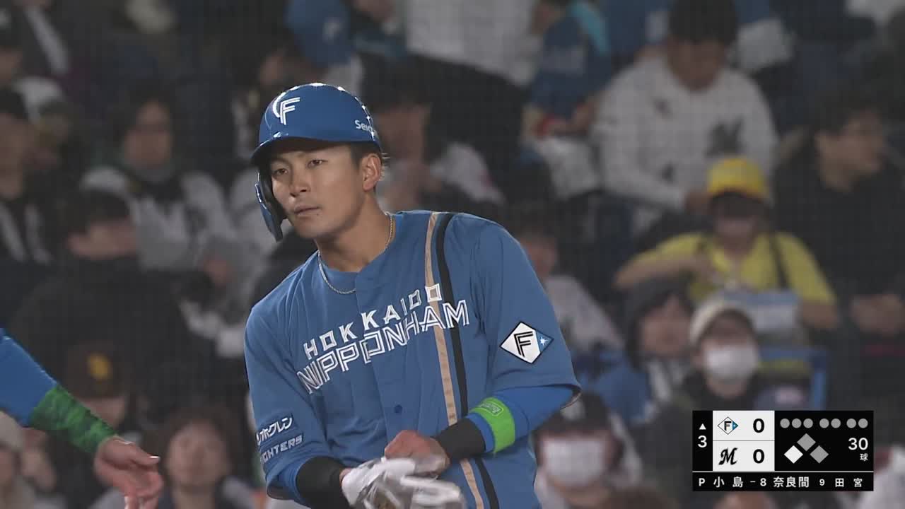 3回表・F水野達稀 3塁打でチャンスメイク!!  