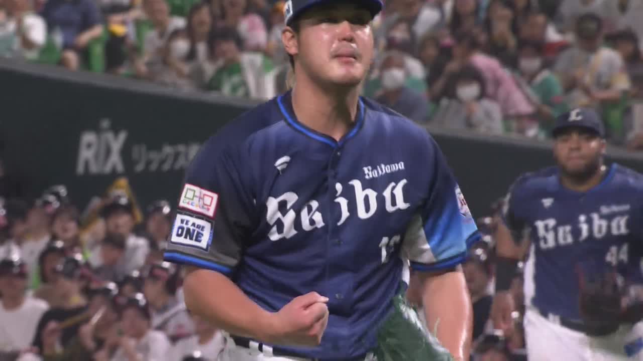 7回裏・L高橋光成 エースが吠えた!! ピンチで4番を三振に打ち取る!!