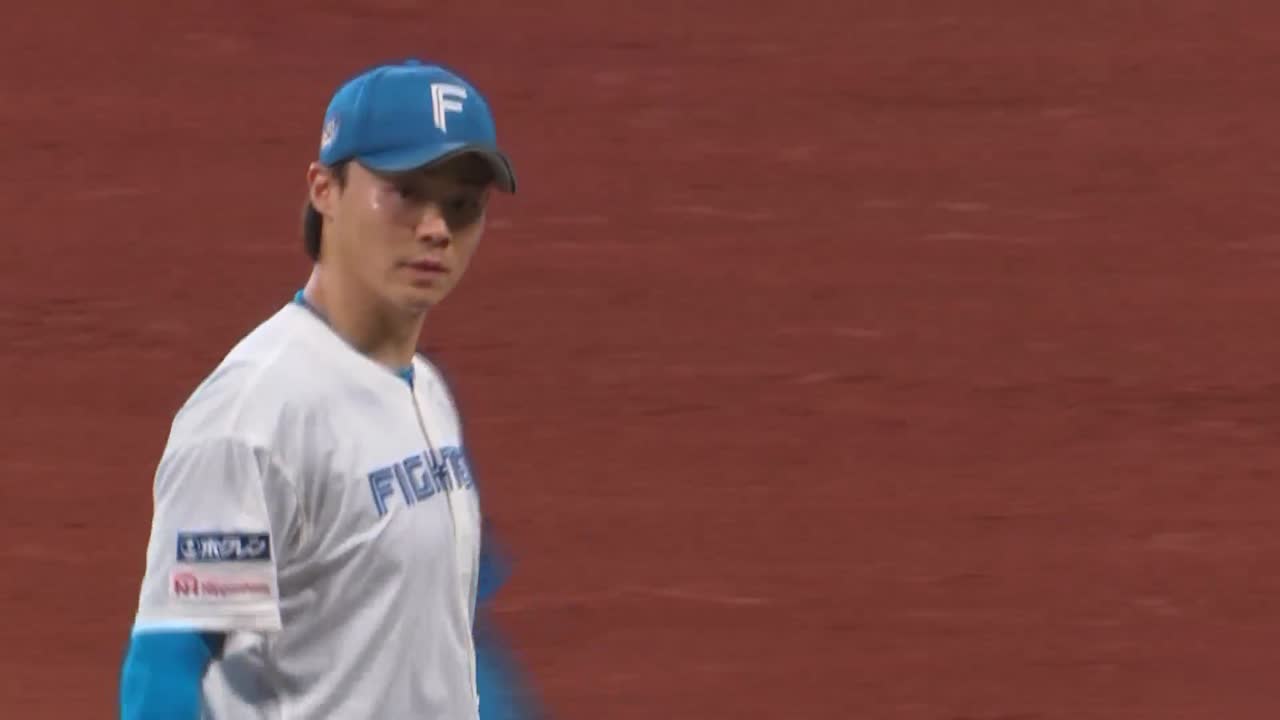 2回表・F山崎福也 一打先制のピンチを三振で抑える!!