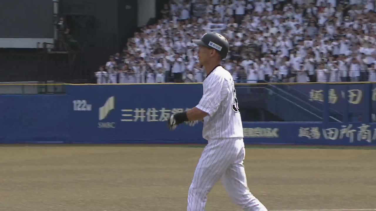 4回裏・M高部瑛斗 俊足活かし内野安打に!!