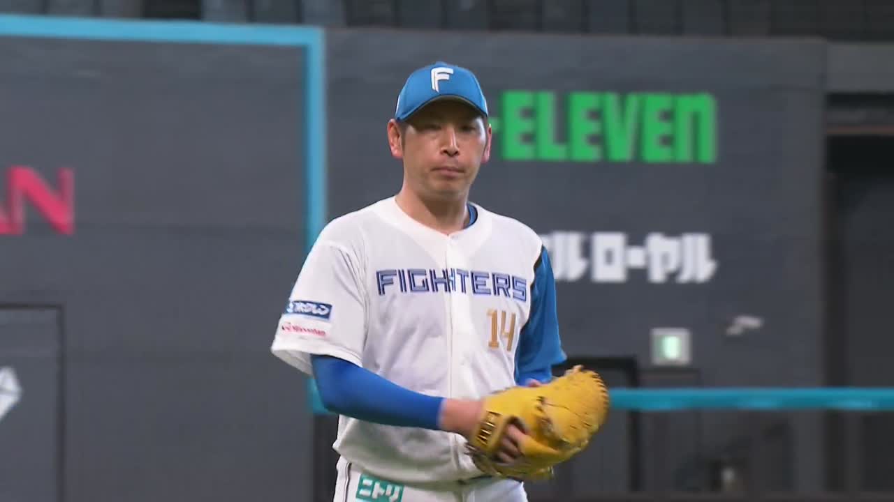 3回表・F加藤貴之 ピンチを背負うも連続三振で切り抜ける!!