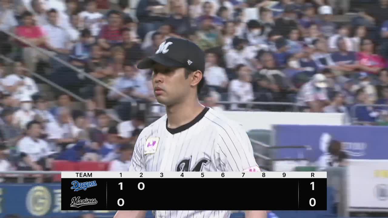 2回表・M種市篤暉 3者連続三振でこの回を無失点に抑える!!
