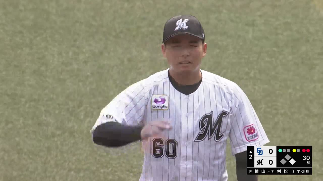 2回表・M横山陸人 2回3奪三振の好投!!