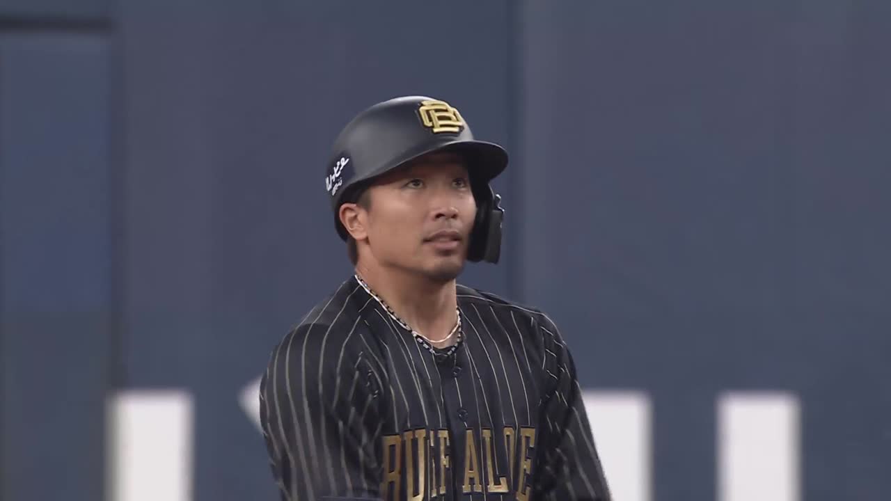 4回裏・B安達了一 追加点を挙げるタイムリー2ベース!!