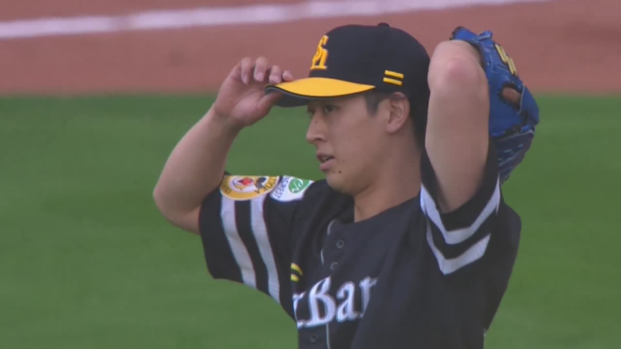 8回裏・H大山凌 2つの三振を奪い3者凡退に抑える!!