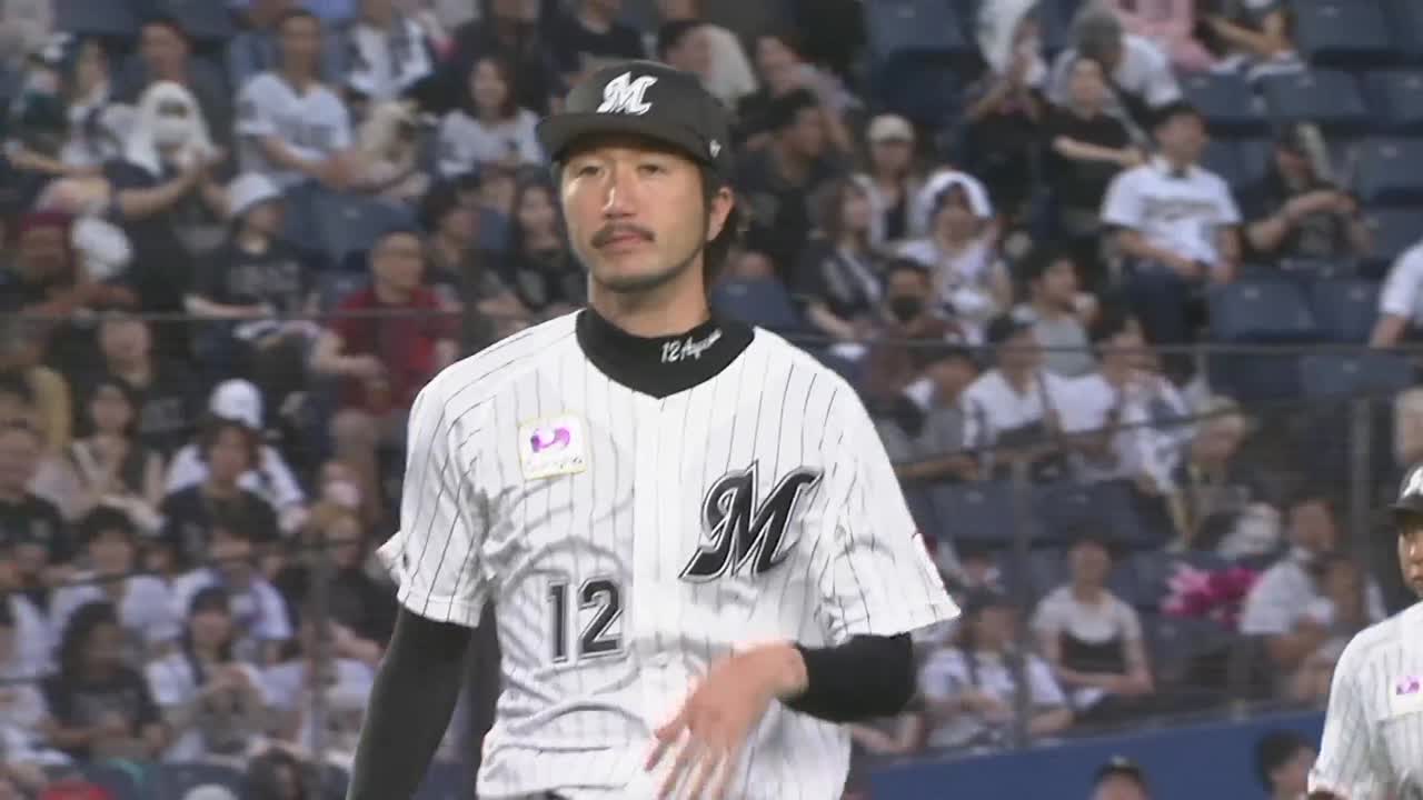 1回表・M石川歩 久々の一軍マウンドで初回無失点!!