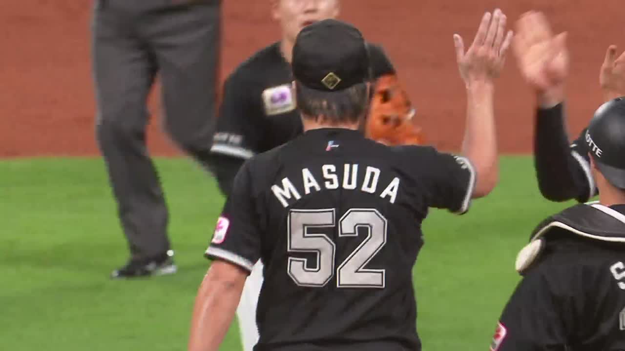 9回裏・M益田直也 3者凡退で締め、勝利を決める!!
