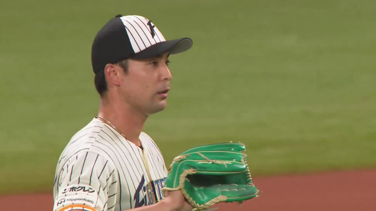 1回表・F上原健太 牽制でランナーを誘い出し、アウトを取る!!