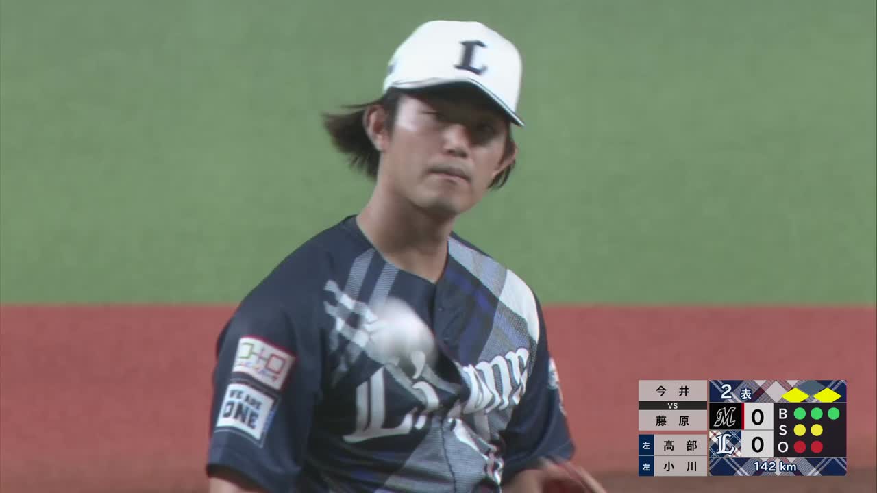 2回表・L今井達也 2アウト満塁のピンチを切り抜ける!!