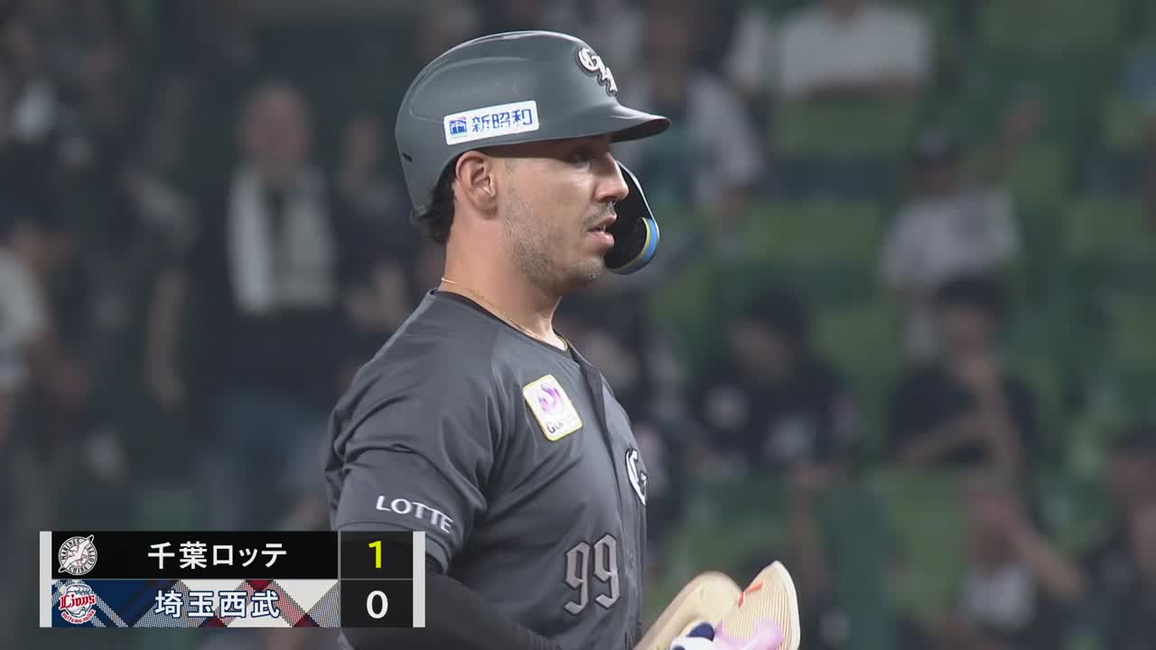 3回表・Mソト 左中間を破る先制のタイムリー2ベースヒット!!