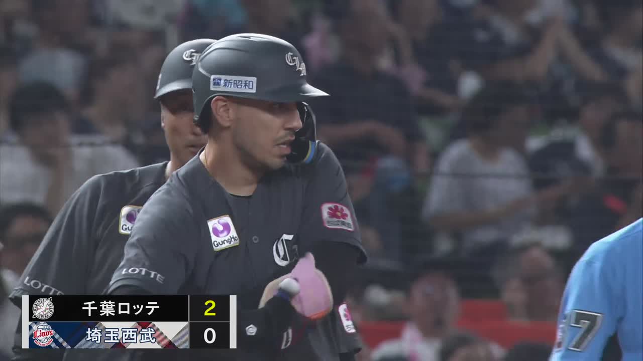 5回表・Mソト 2打席連続のタイムリー2ベースヒットで追加点!!