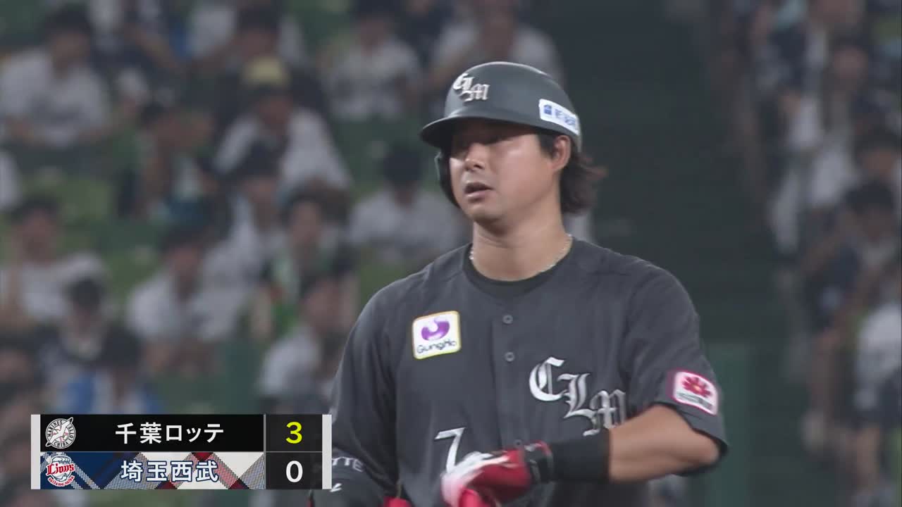 5回表・M藤岡裕大 センターへのタイムリー2ベースヒットを放つ!!