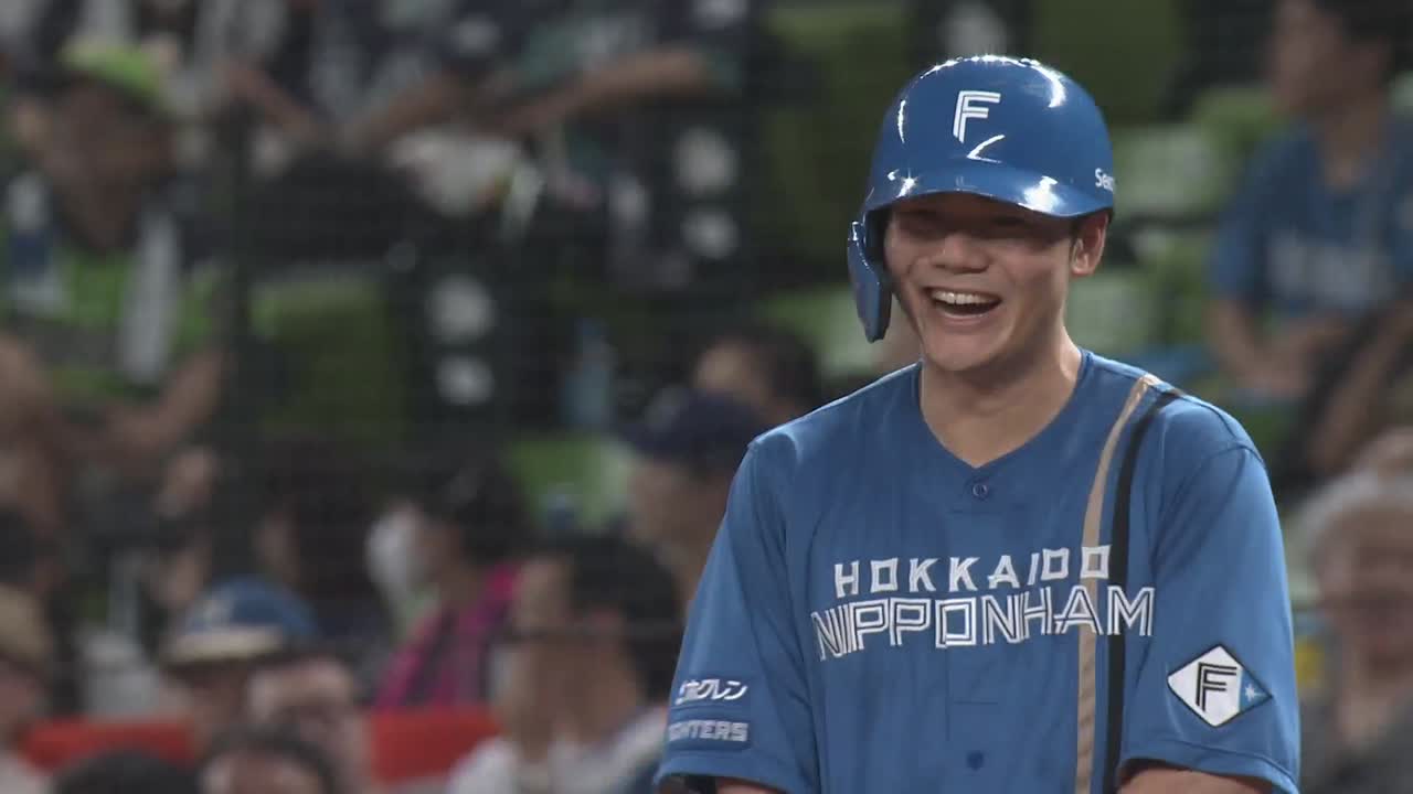 9回表・F清宮幸太郎 ライトへのタイムリーヒットでリードを広げる!!