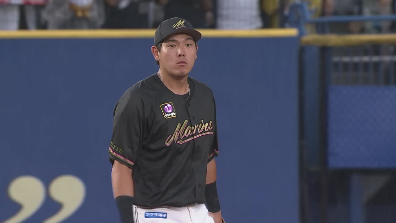 2回表・M安田尚憲 華麗な守備でヒットを許さず!!