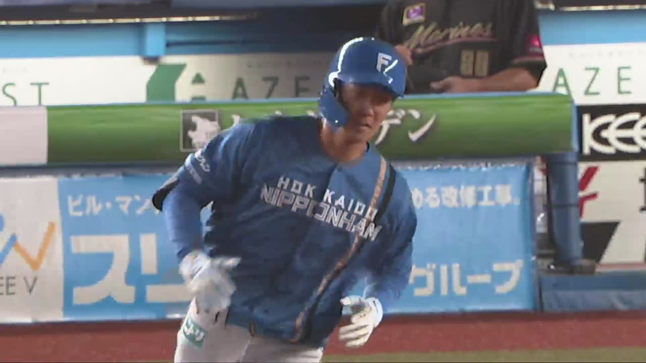 8回表・F石井一成 均衡破る先制のソロホームラン!!