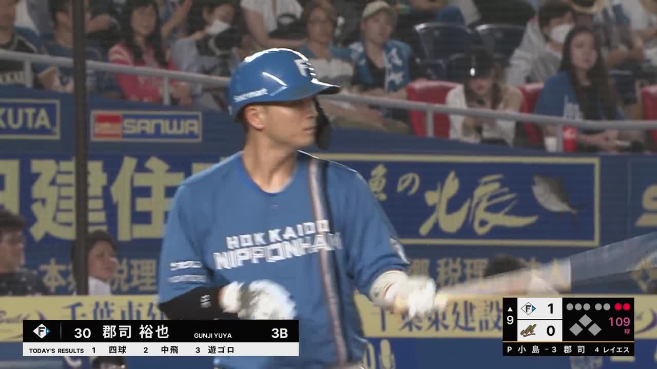 9回表・F郡司裕也 貴重な追加点となるソロホームラン!!