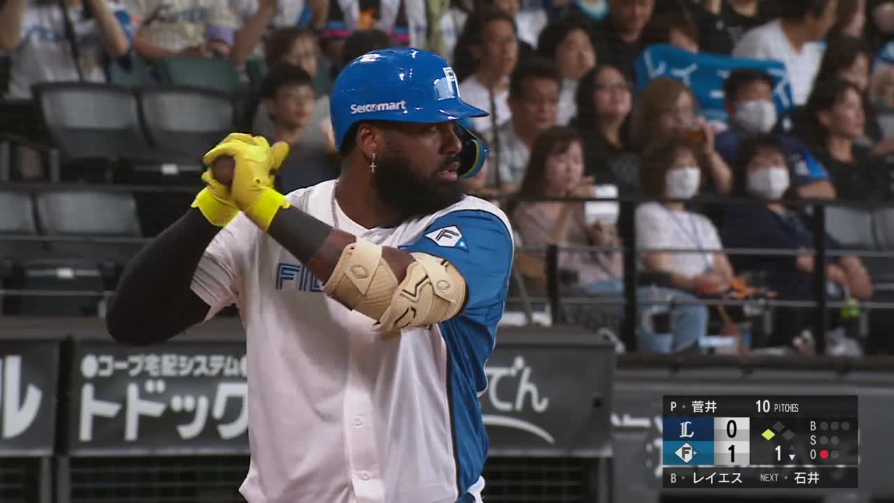 1回裏・Fレイエス ライトへのタイムリーヒットを放つ!!