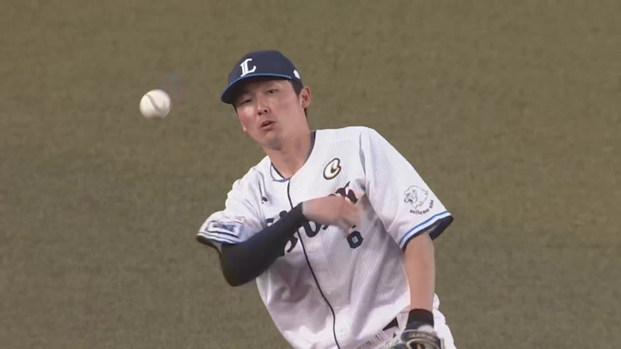1回裏・L源田壮亮 ダイビングキャッチでたまらんプレーを見せる!!
