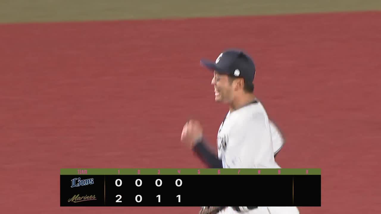 4回裏・L蛭間拓哉 投手を救うノーバウンドの好返球を見せる!!