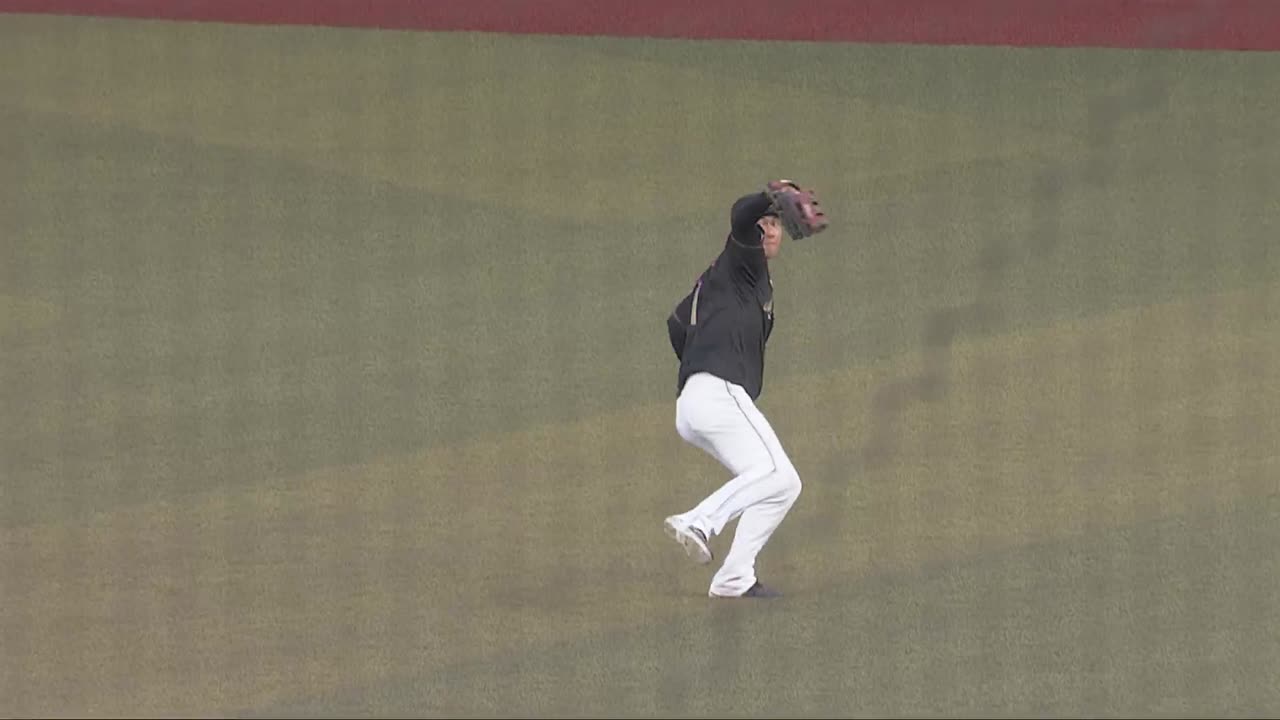 1回表・M藤原恭大 ライトからの好返球で失点を防ぐ!!