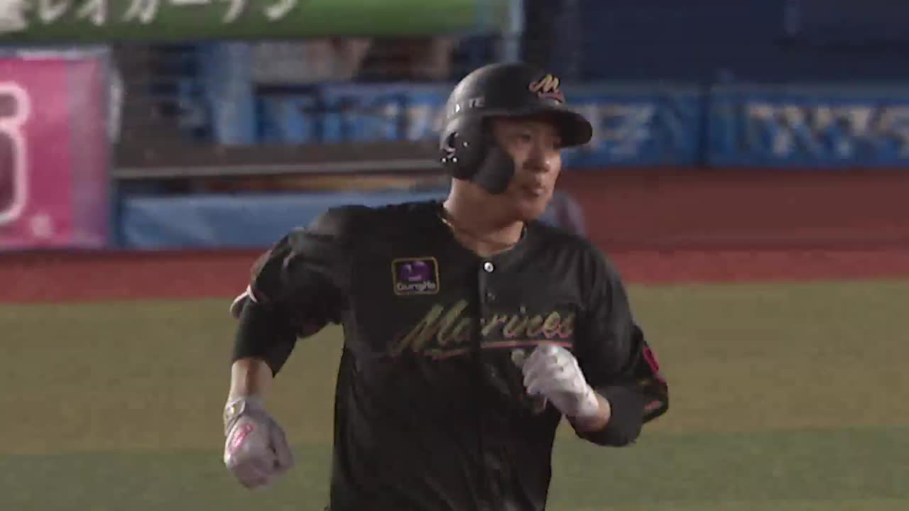 4回裏・M角中勝也 インコースを華麗に捌き先制の2ランホームラン!!