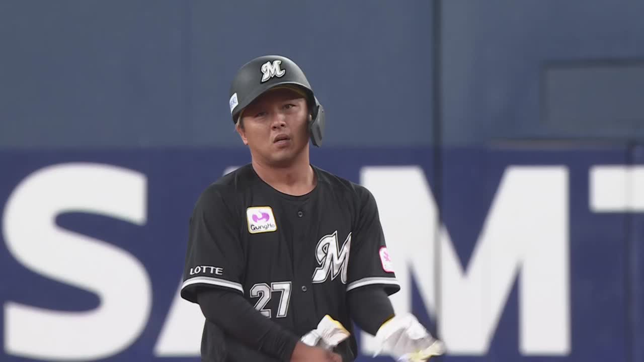 2回表・M田村龍弘 左中間への2点タイムリー2ベースで先制!!