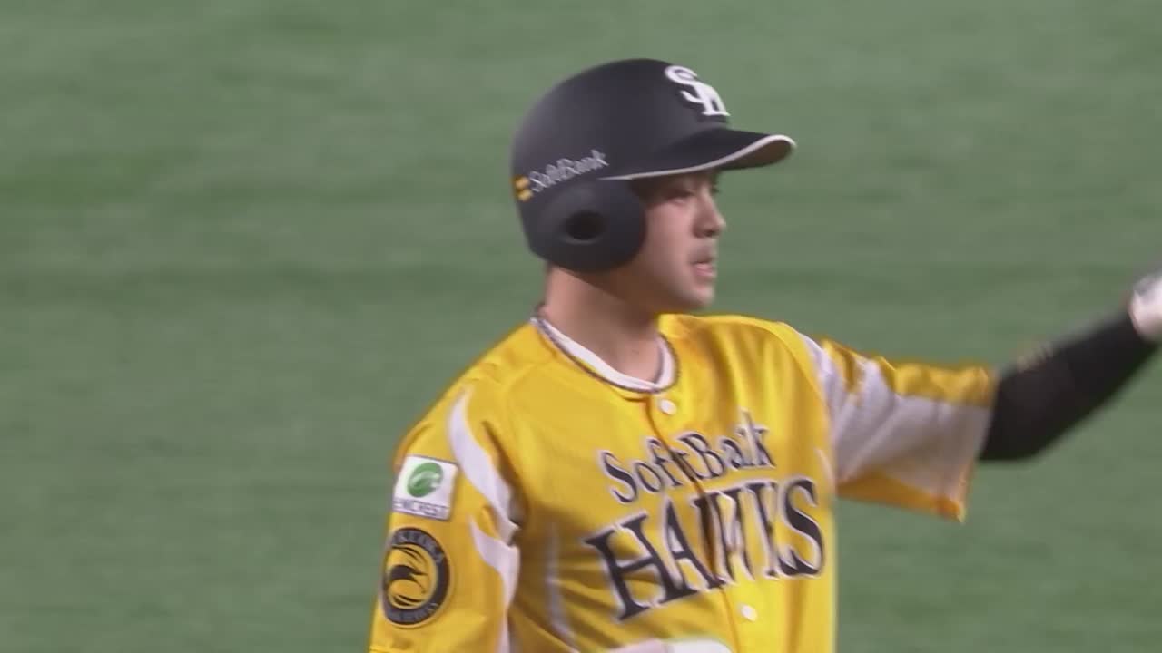 3回裏・H川瀬晃 一二塁間を破る2点タイムリーヒット!!