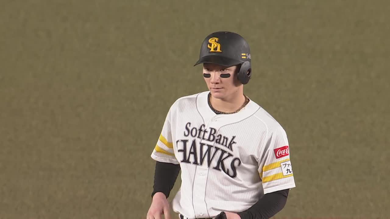 6回表・H正木智也 センターへのエンタイトルタイムリー2ベース!!