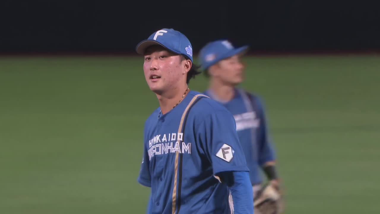 9回裏・F柳川大晟 最後は三振を奪い、プロ初セーブを記録!!