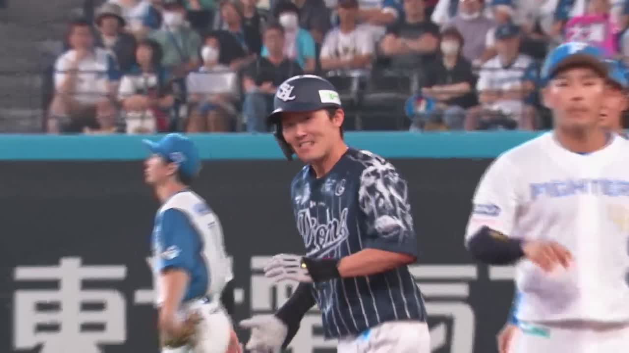 3回表・L源田壮亮 センターへタイムリーヒットを放ち同点!!