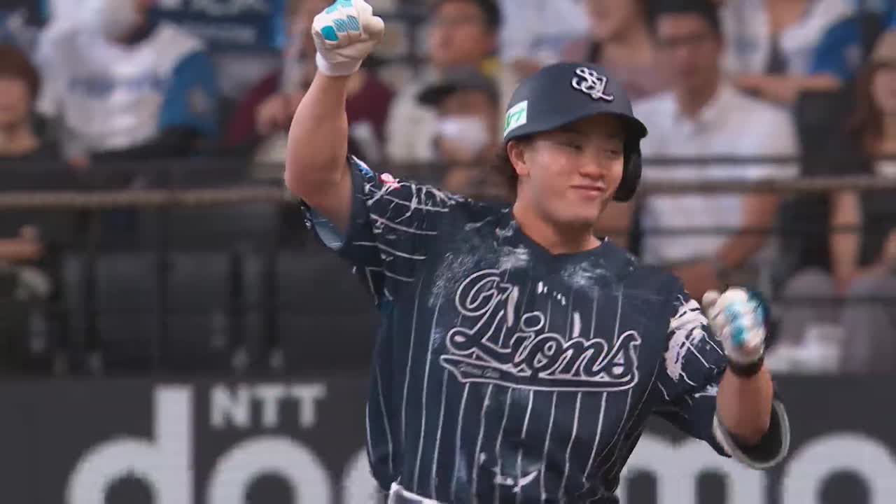 3回表・L奥村光一 初球を打ち返し勝ち越しのタイムリーを放つ!!