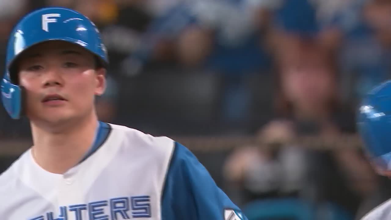 5回裏・F清宮幸太郎 一二塁間を抜けるタイムリーヒット!!