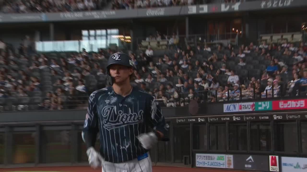7回表・L西川愛也 点差を縮めるソロホームラン!!