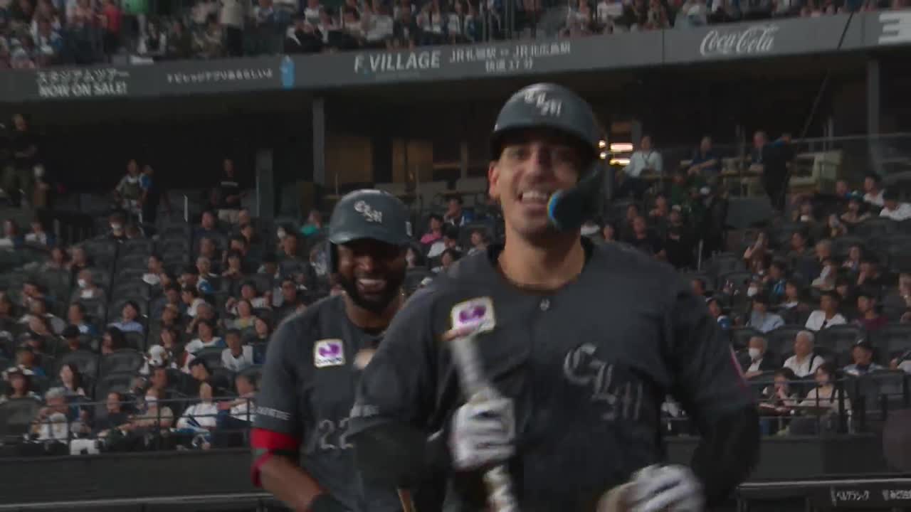 7回表・Mソト 高くバウンドをしたタイムリーで点差を6点差に広げる!!