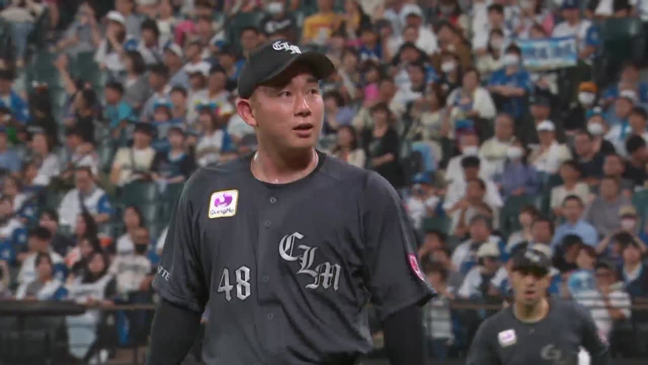 6回裏・M中村稔弥 3イニングを無失点に抑える好リリーフを見せる!!