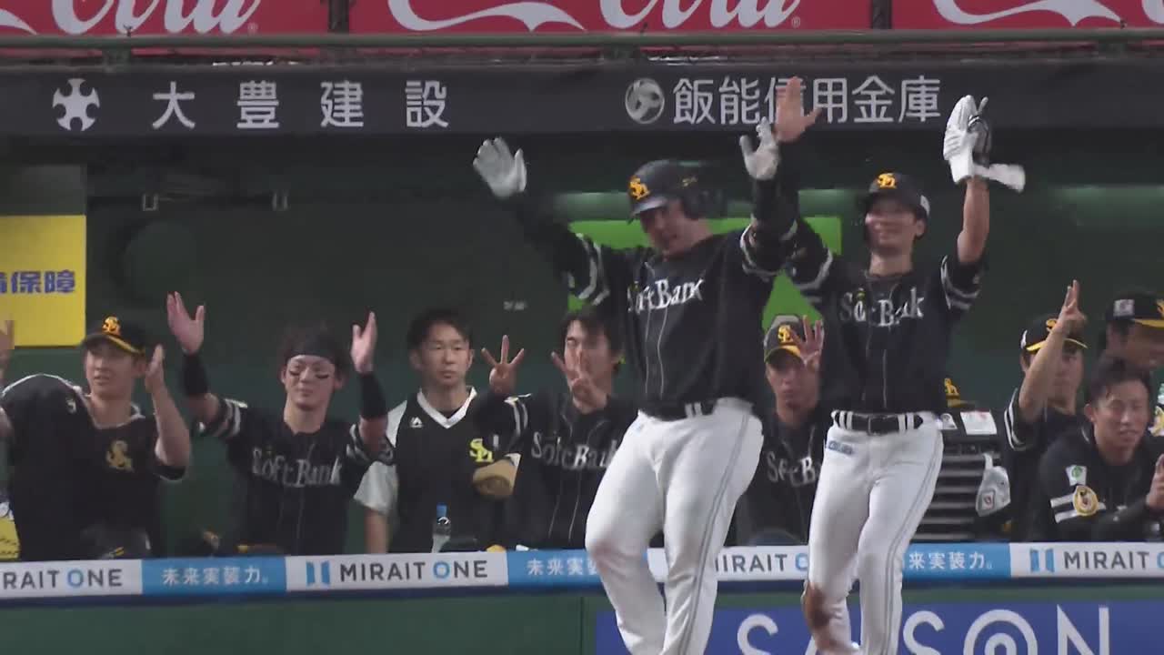 7回表・H山川穂高 1試合3発＆本日6打点!! レフトスタンドへの豪快な2ランHRを放つ!!