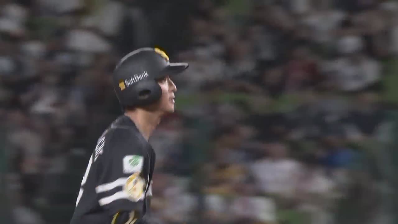 7回表・H柳町達 本日3打点!! レフトへのタイムリー2ベースで追加点!!