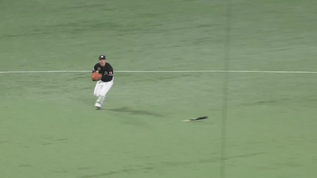 2回裏・M友杉篤輝 三遊間への当たりを軽快に捌いた好プレー!!