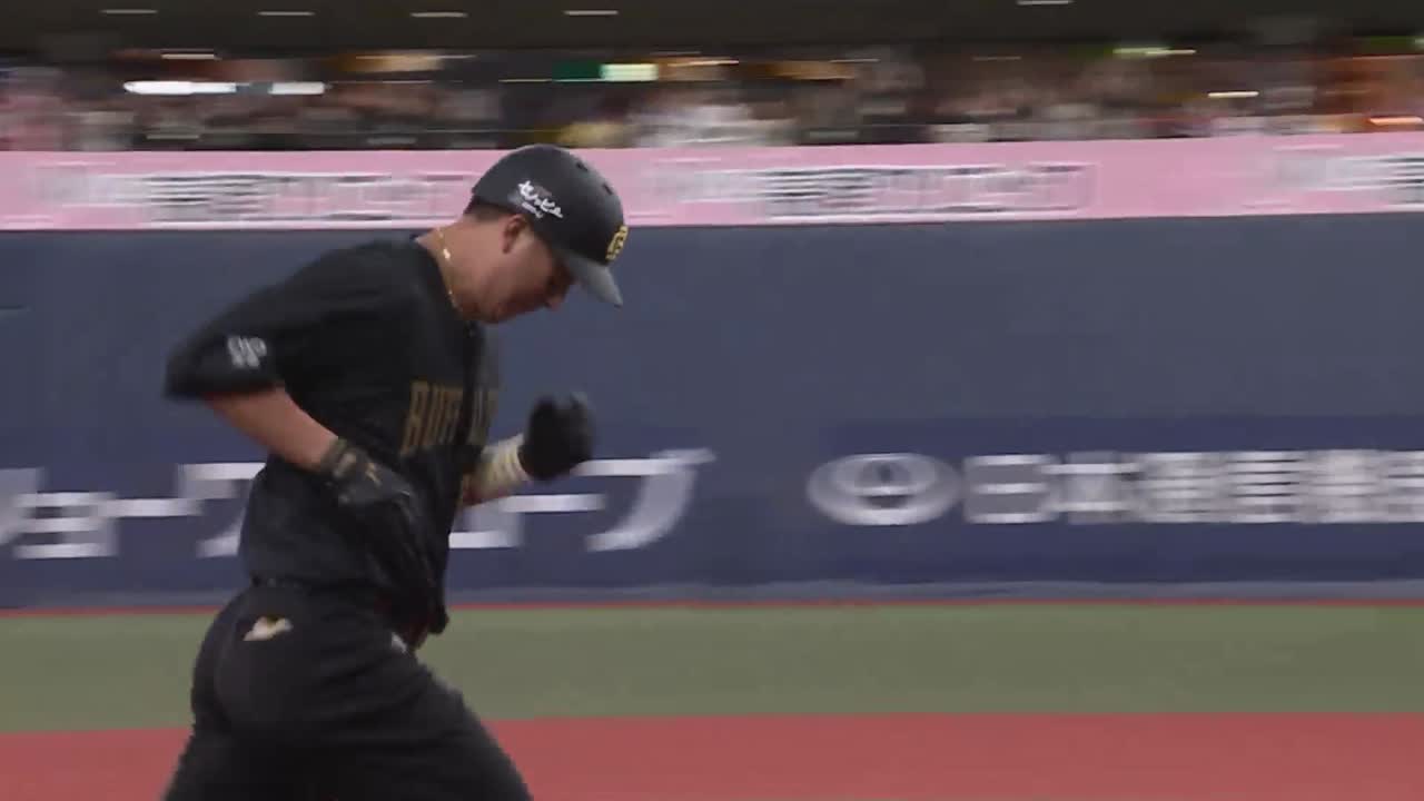 2回裏・B杉本裕太郎 今季第6号ソロホームランで同点に追いつく!!