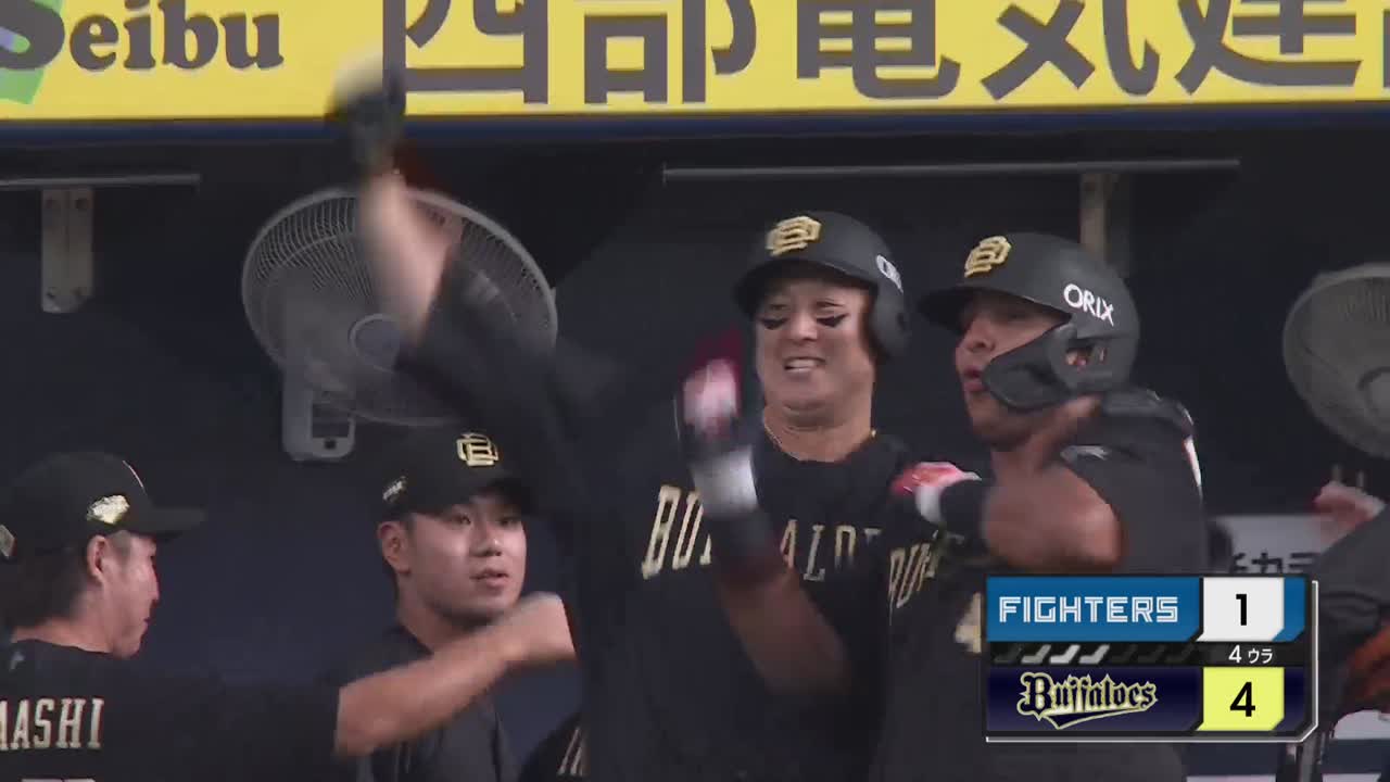 4回裏・B杉本裕太郎 レフトスタンドへの確信の3ランホームラン!!