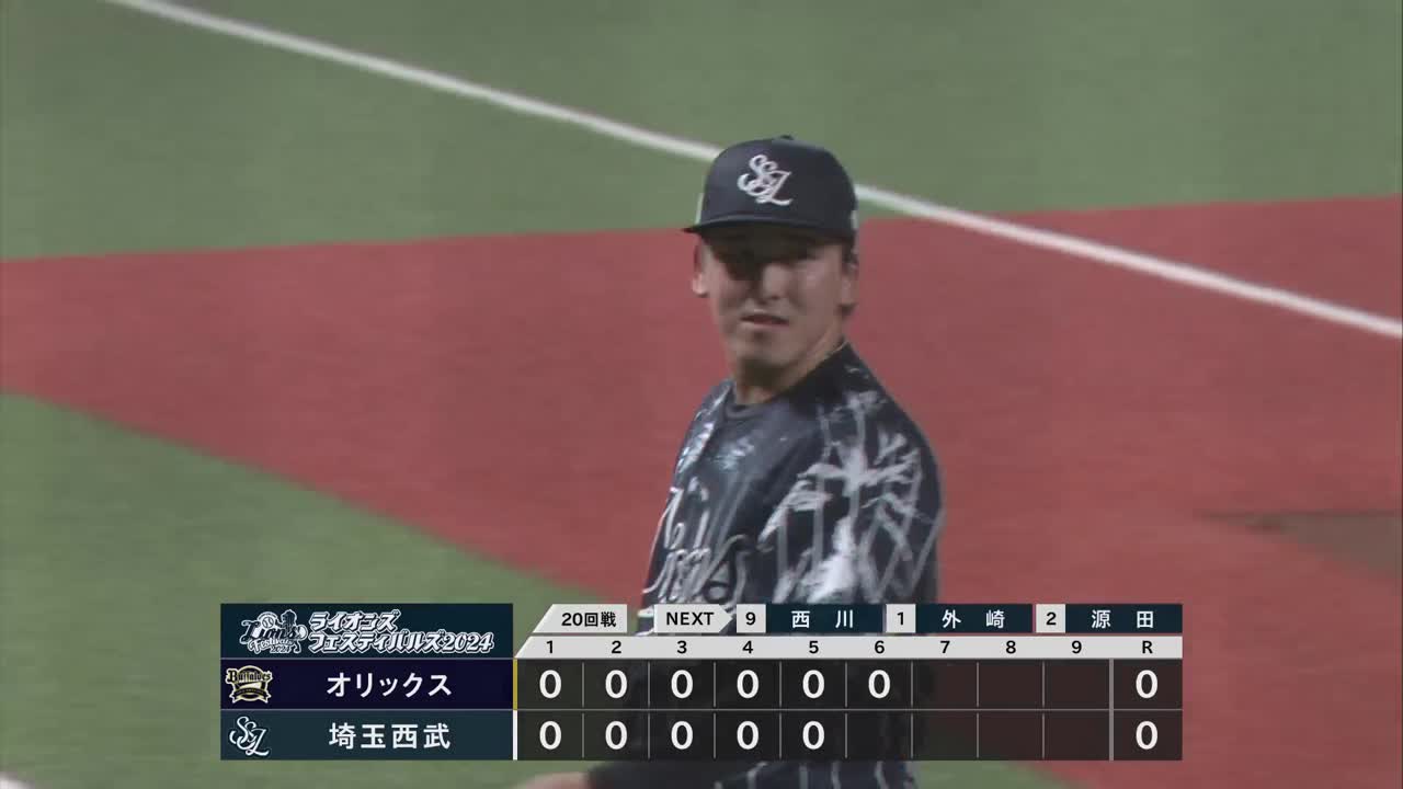 6回表・L隅田知一郎 最後はダブルプレーに打ち取り6回無失点の好投!!