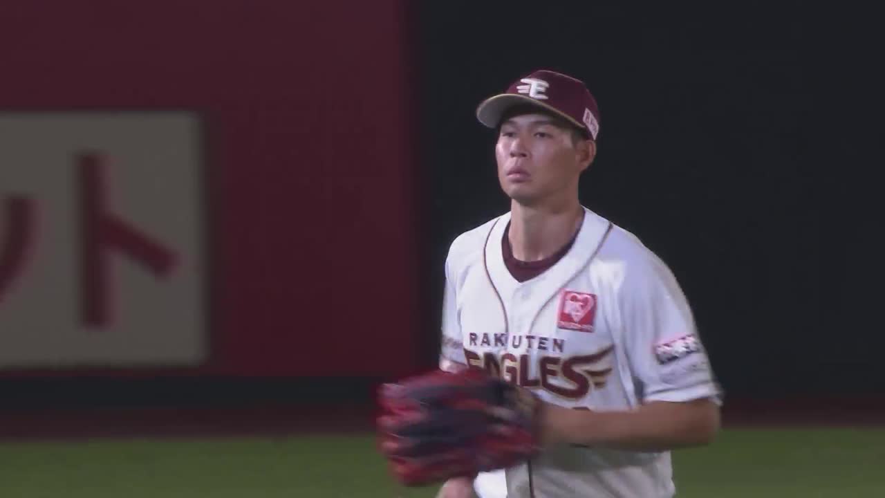7回表・E中島大輔 ストライク送球!! 追加点を許さないバックホーム!!