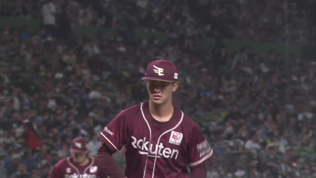 5回裏・E古謝樹 最後はゲッツー!! 5回89球1安打4奪三振無失点の投球!!