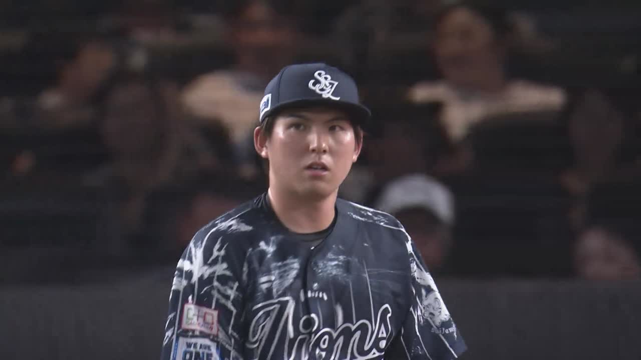 7回表・L武内夏暉 最後は三振!! 7回105球8安打6奪三振2失点の投球!!