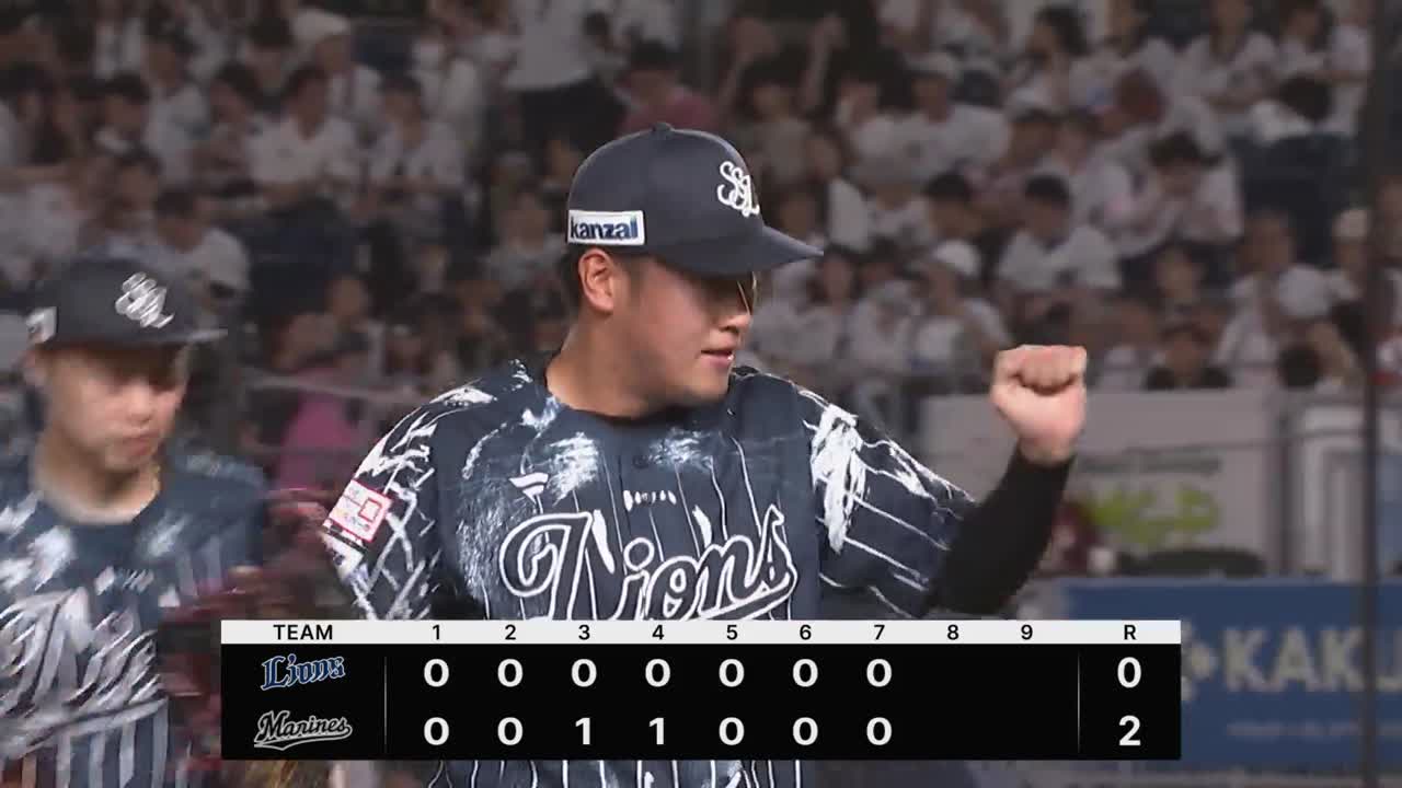 7回裏・L上田大河 チェンジアップで空振り三振を奪う!!