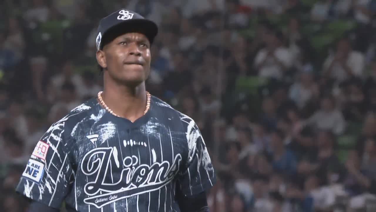 6回表・Lヤン 変化球で見逃し三振を奪う!!