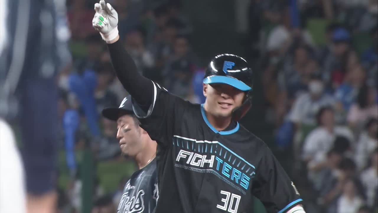 7回表・F郡司裕也 貴重な追加点となる2点タイムリー2ベース!!