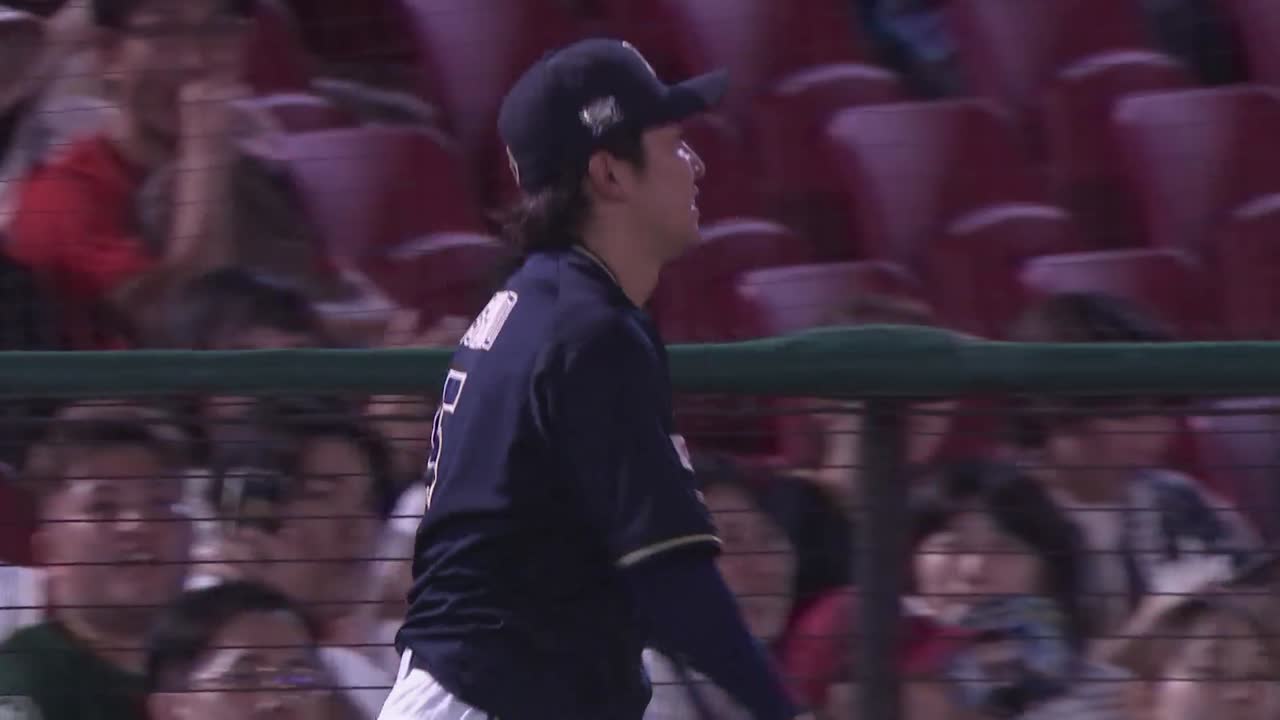 7回裏・B西野真弘 落ちていれば1点の場面でナイスキャッチ!!