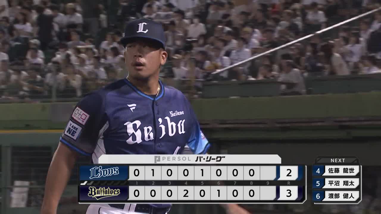 8回裏・Lボー・タカハシ ピンチを背負うも得点を許さない!!