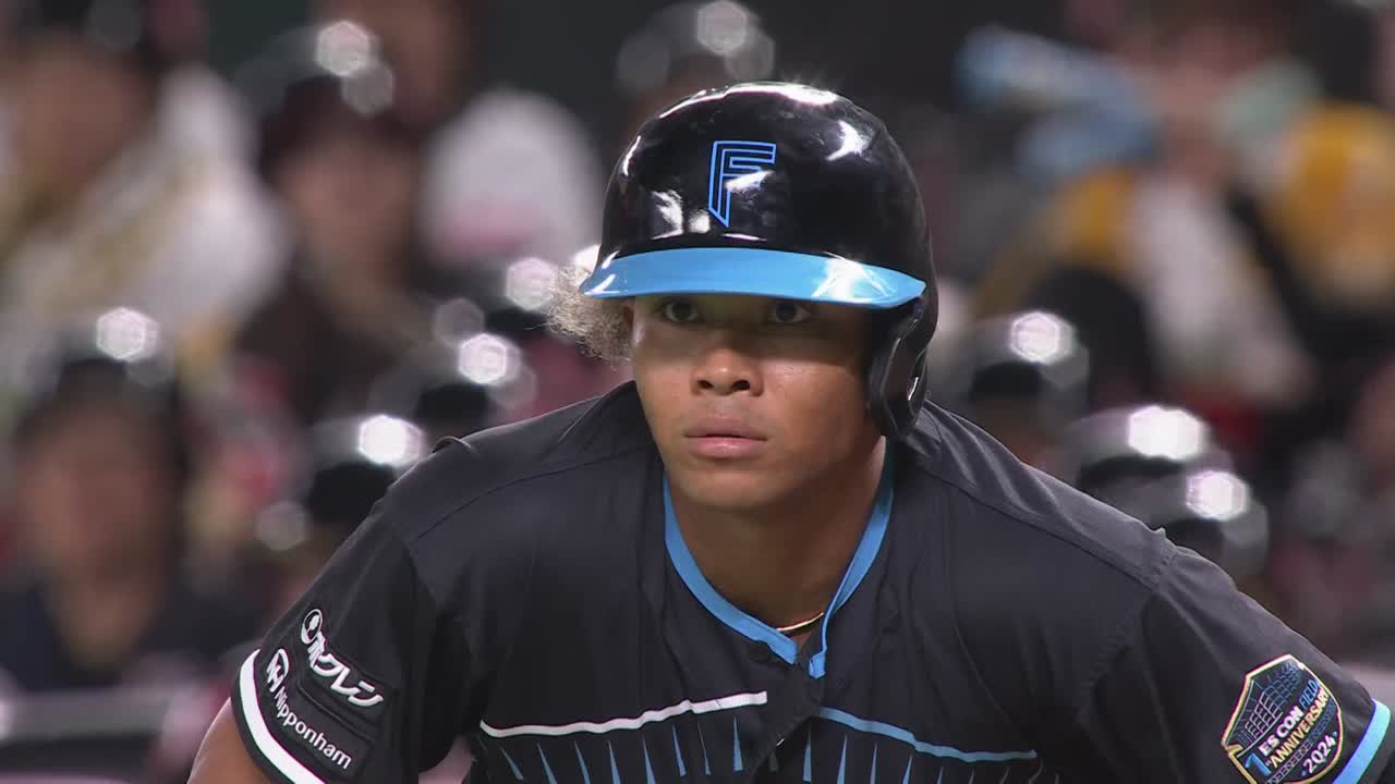 9回表・F水谷瞬 レフトへのタイムリーで勝ち越しに成功!!